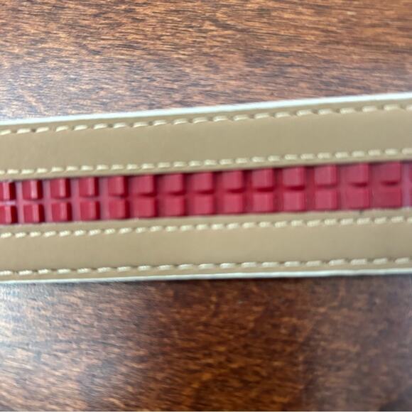 Nexbelt Women’s “Python Snake” White Leather Belt w/ Rhinestone Buckle,No Holes - Picture 11 of 13